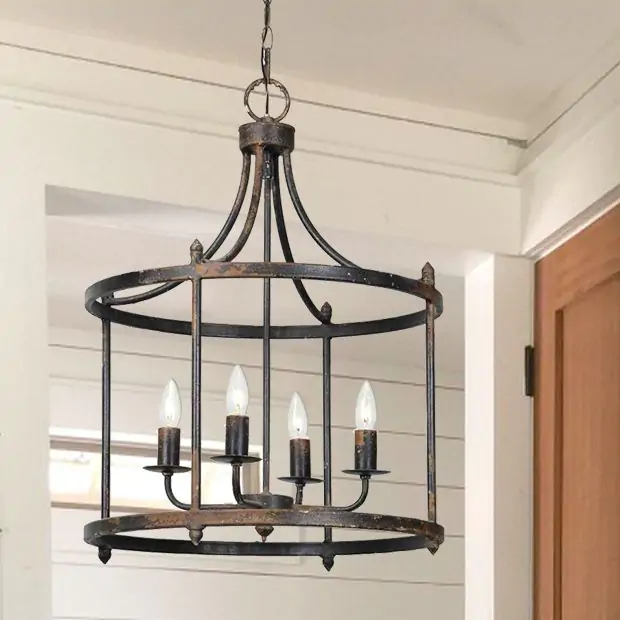 Rustic metal chandelier sale
