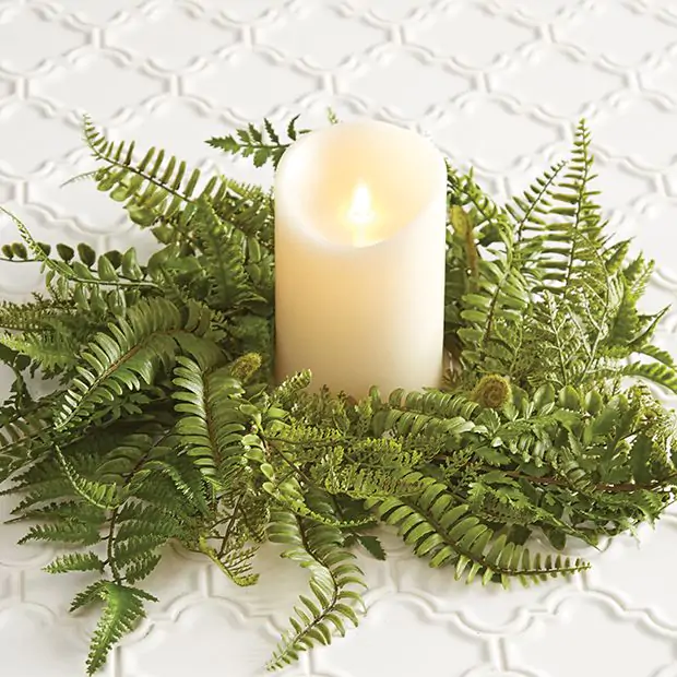 Fern candle ring hotsell