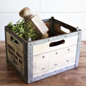 AFH Found: Vintage Wood Milk Crate | Antique Farmhouse