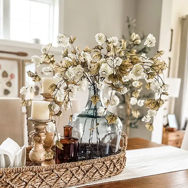 Faux Hops Stem Set of 6 | Antique Farmhouse