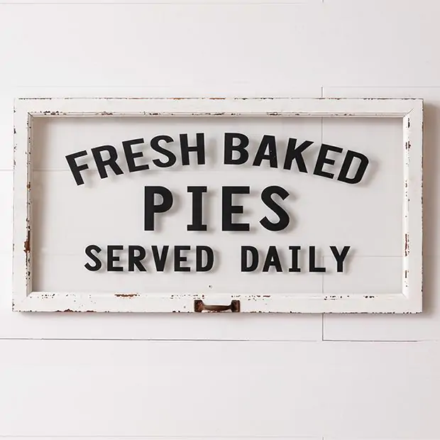 アンティーク　木製　サイン　プレート　看板　BAKED PIESアメリカ Fresh Baked Pies Sign | Antique Farmhouse