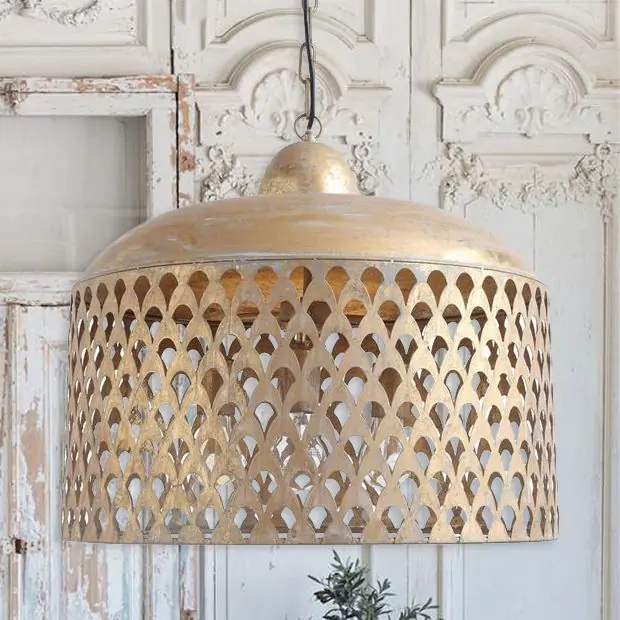 Gold metal pendant top
