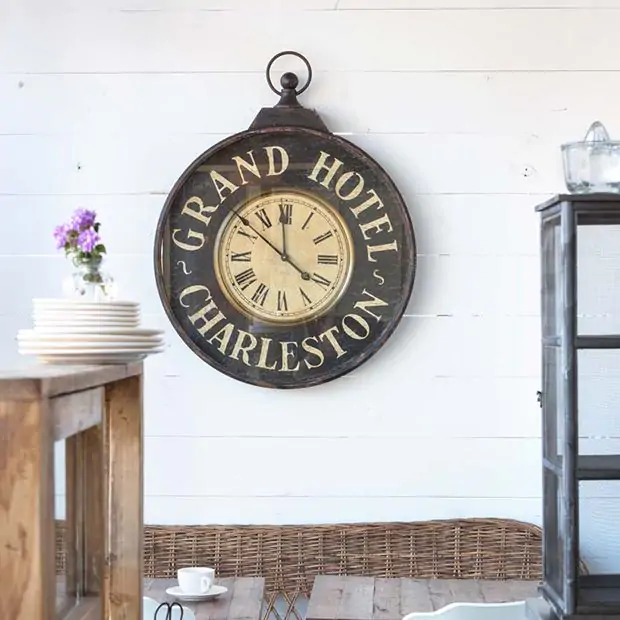 Grand Hotel Charleston Wall Clock | Antique Farmhouse