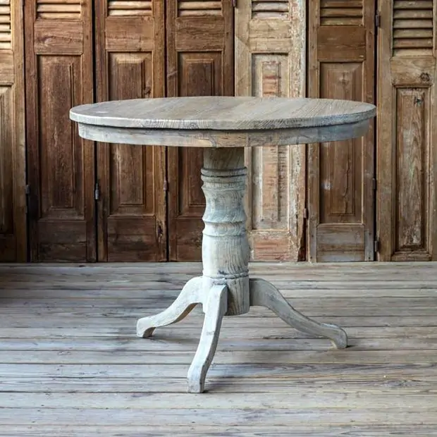 Rustic Bistro Accent Table Antique Farmhouse