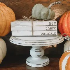 Hey There Pumpkin Book Stack