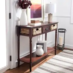 Cottage Console With Basket Drawers