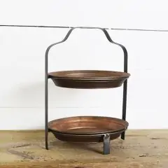 Rustic Tiered Tin Riser