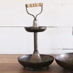 2 Tiered Bowl Style Tray