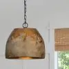 Weathered Metal Hanging Light Antique Farmhouse