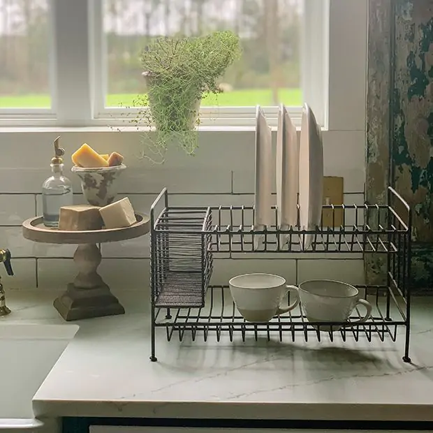 Farmhouse dish drainer hot sale