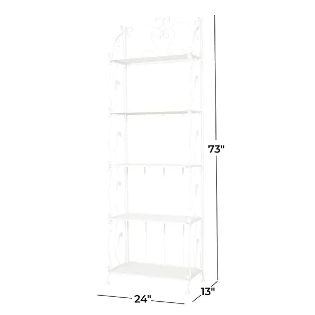 5 Tier French Country Farmhouse Bakers Rack Antique Farmhouse