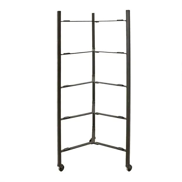 5 Tray Round Rolling Bakery Rack Antique Farmhouse