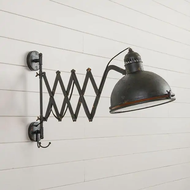 Accordion wall sconce store