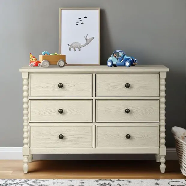 cream dresser 6 drawer Sagura - 6-Drawer Dresser - Cream