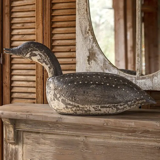 Antique Inspired Loon Decoy | Antique Farmhouse