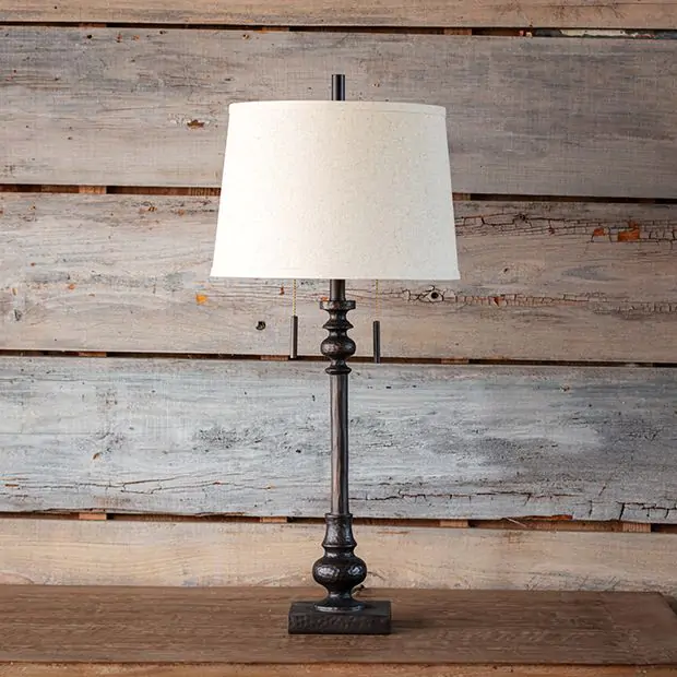 Farmhouse style buffet lamps top