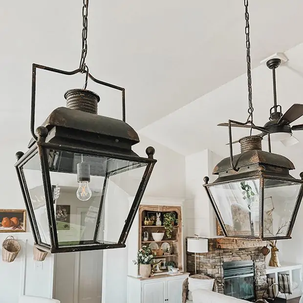 Lantern style pendant light cheap