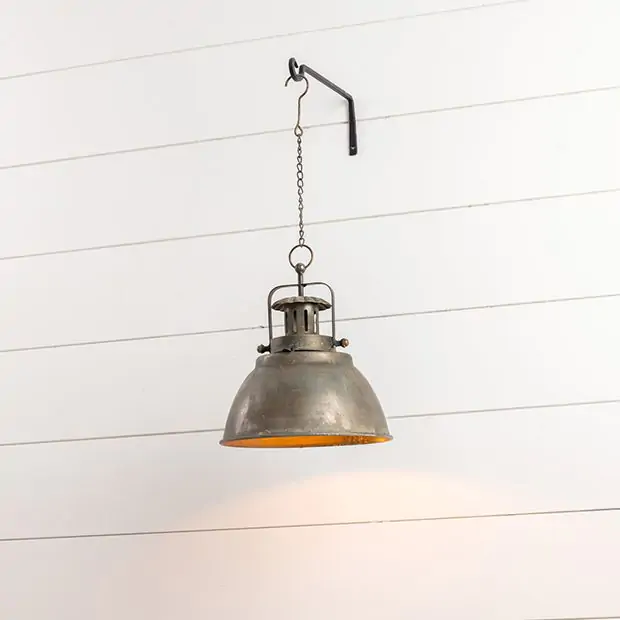 Antiqued metal dome pendant cheap