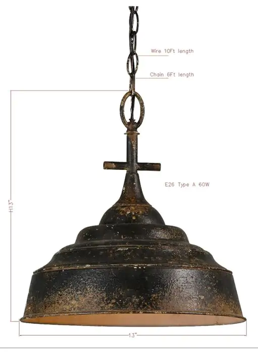 Antique pendant lamp on sale