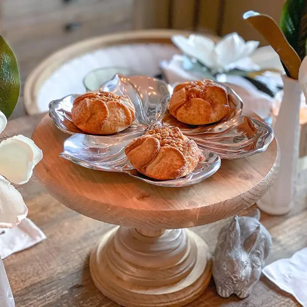 Arthur Court Magnolia Flower Serving Tray Antique Farmhouse - Main Image