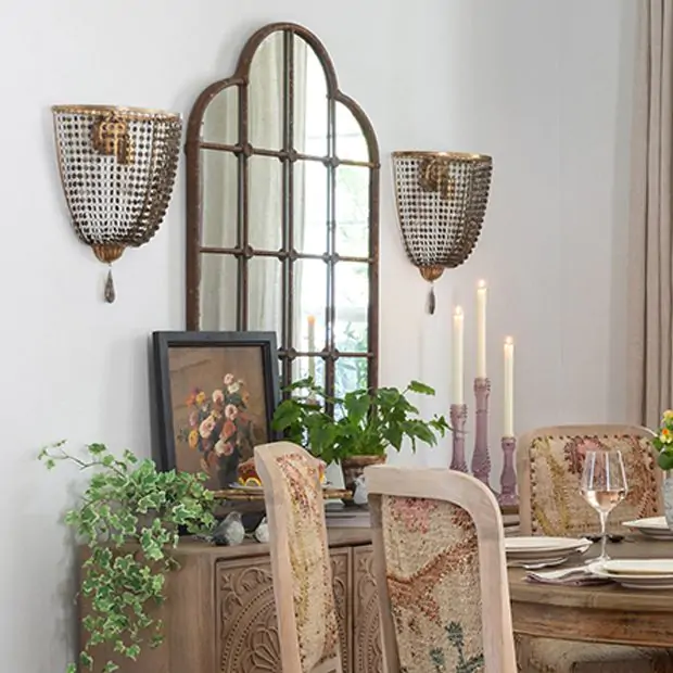 Beaded wall sconce new arrivals