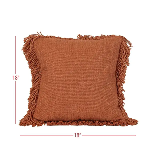 Boho fringe throw pillow online