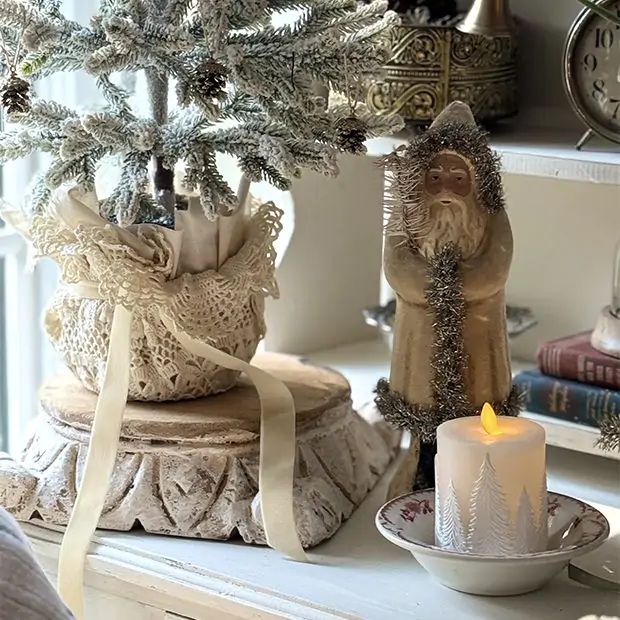 Belsnickle Santa With Velvet Cloak | Antique Farmhouse