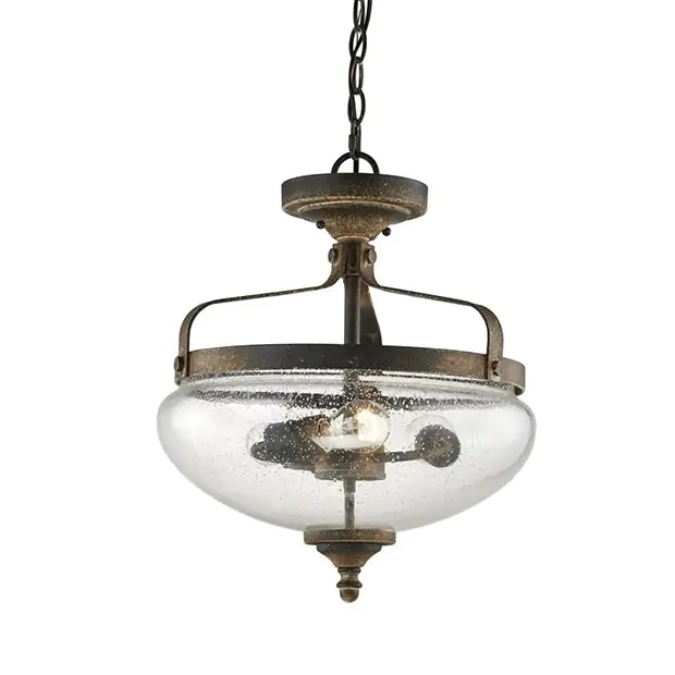 Ceiling light fixture finial top