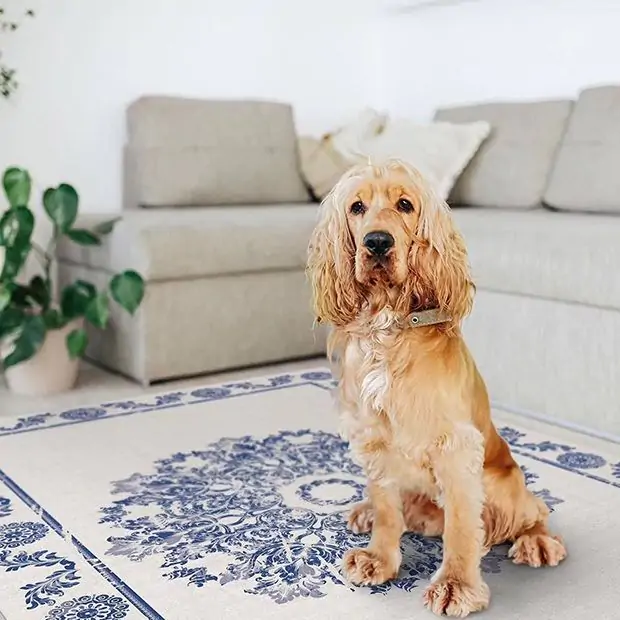 Bloom Vinyl Rug Mat | Antique Farmhouse