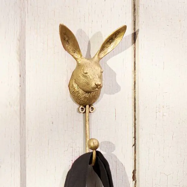 Bronze Finished Rabbit Wall | Antique Farmhouse