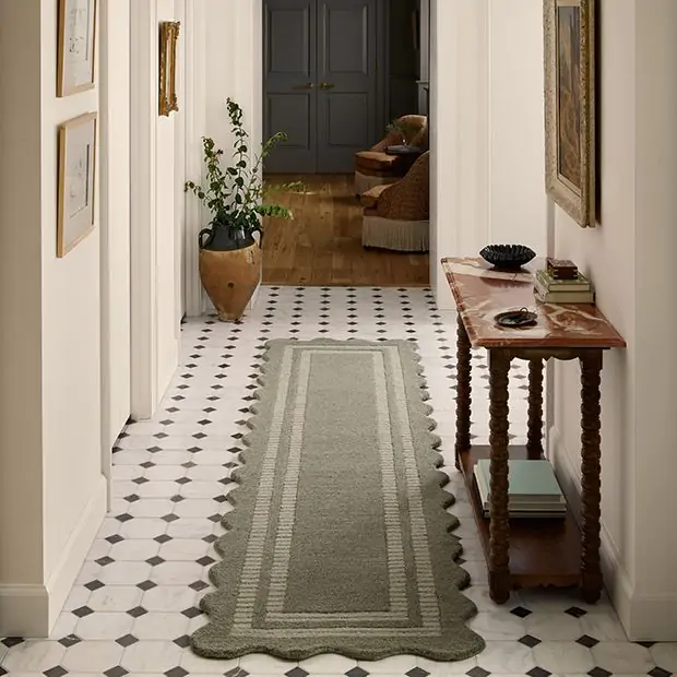 Chris Loves Julia + Loloi Scottie Collection Scalloped Area Rug