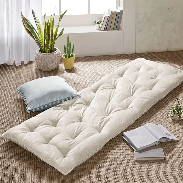Classic Oblong Lounge Floor Cushion Antique Farmhouse