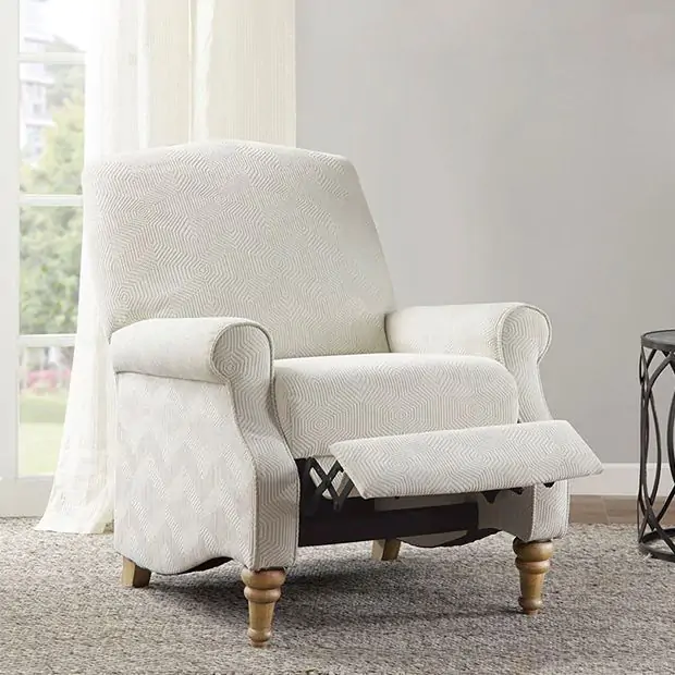 Farmhouse style recliner chair top