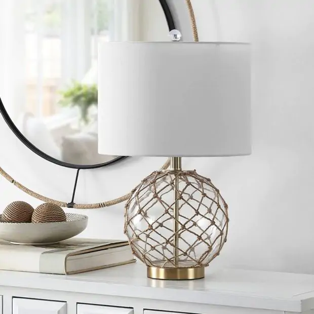 Rope knot table lamp hot sale