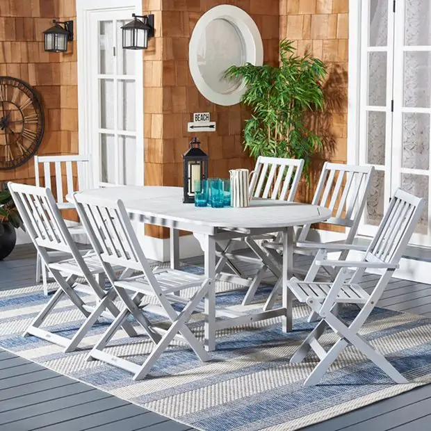 Farmhouse outdoor dining set top
