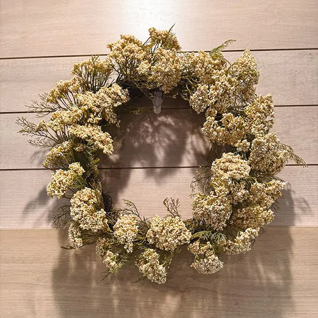 Antique Farmhouse Queen Anne Lace Wreath