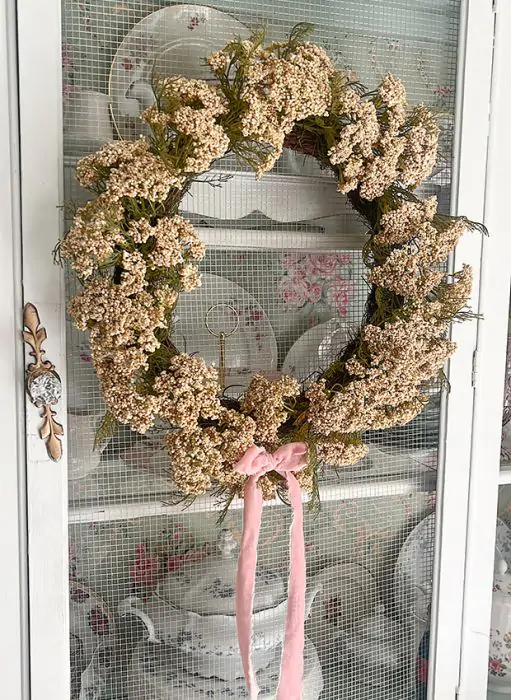 2000s Cream had with lace flower and jewel accents Vintage Cream Lace Hat Pearls and Rhinestones White Velvet  main image 4