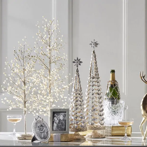 Crystal Beaded Tabletop Tree 23 Inch | Antique Farmhouse
