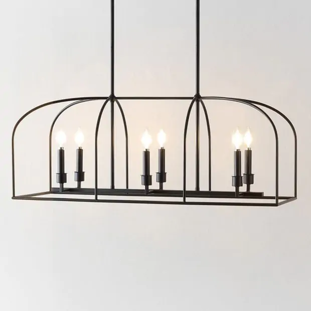 Linear iron chandelier 2025