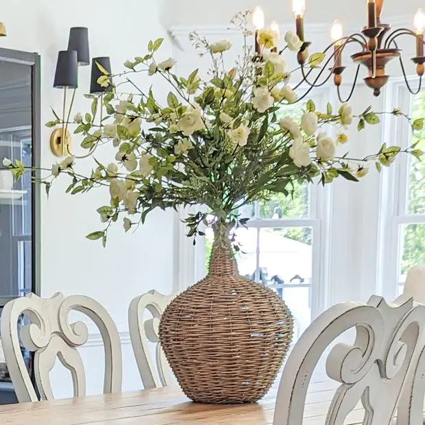 Decorative Willow Wrapped Demijohn Bottle | Antique Farmhouse