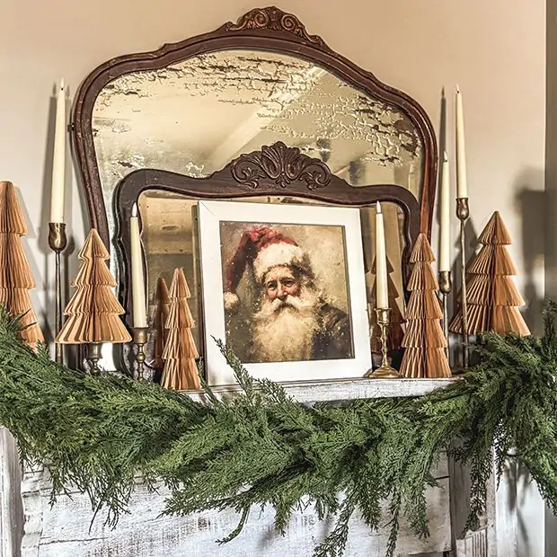 Decorative Woodland Cedar Garland | Antique Farmhouse