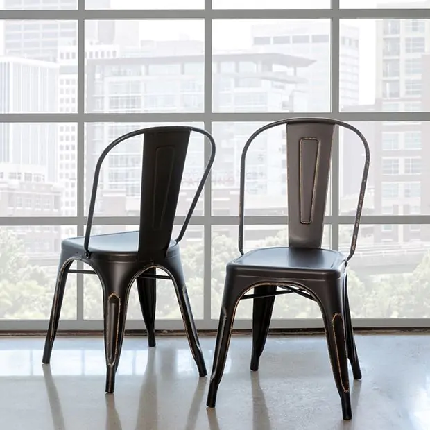 Metal bistro chair sale