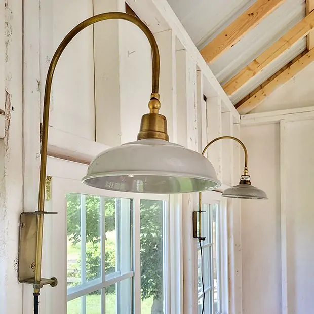Dome Shade Modern Industrial Wall Light Antique Farmhouse