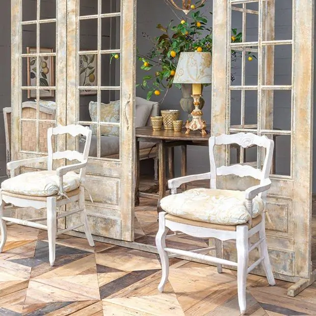 Double Door French Chateau Decorative Facade | Antique Farmhouse