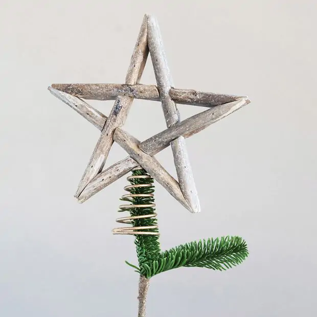 Driftwood Star Tree Topper | Antique Farmhouse