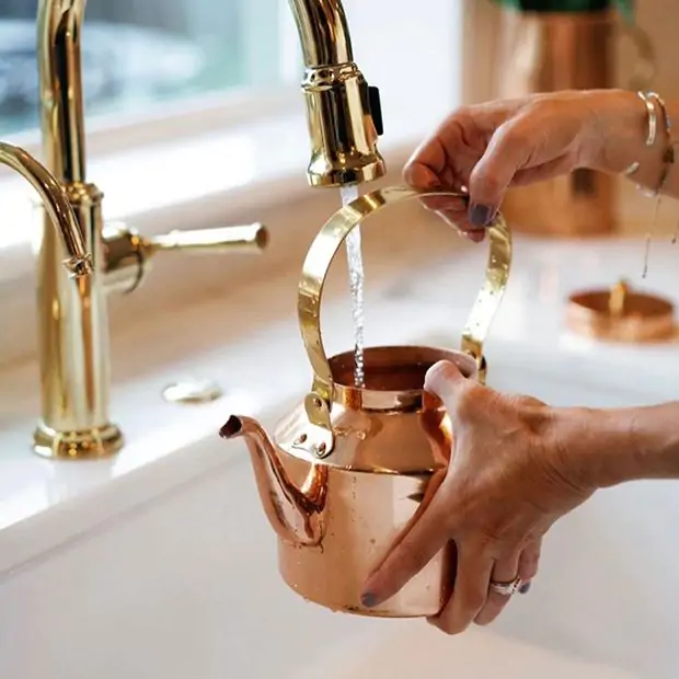 Farmhouse Classics Copper Tea Kettle Antique Farmhouse