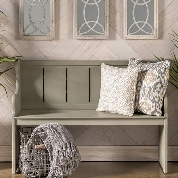 Farmhouse Country Bench Antique Farmhouse