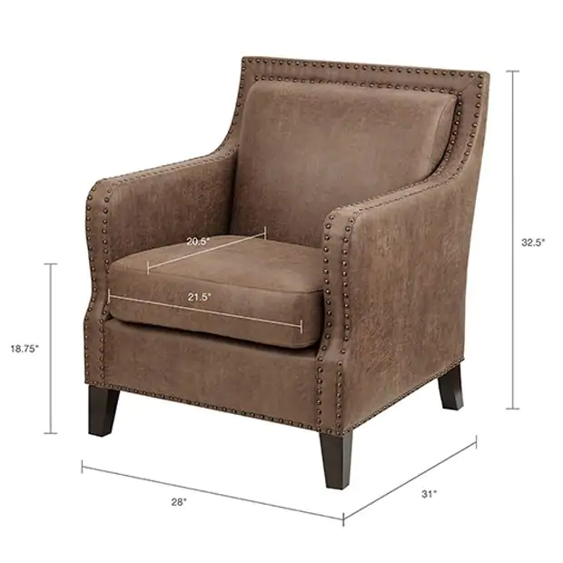 Modern farmhouse leather chair online