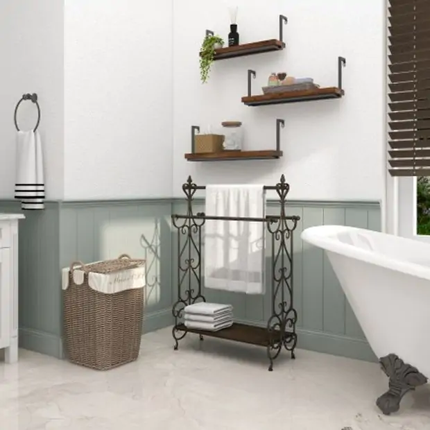 Towel display rack cheap