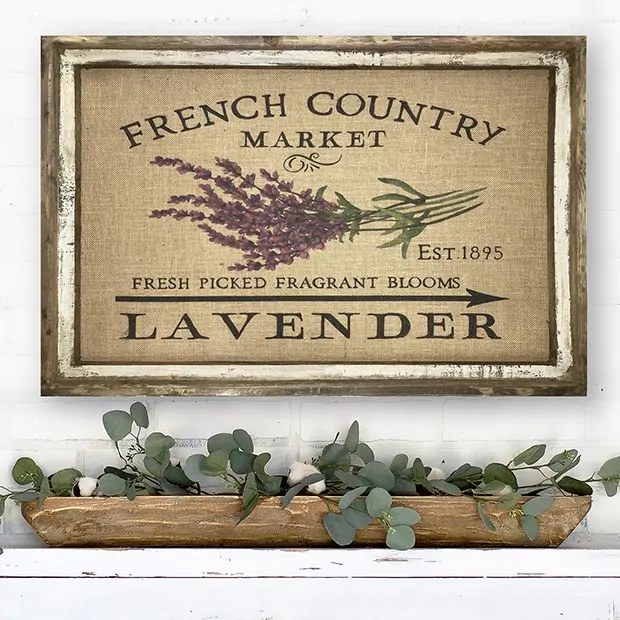 French Country Style Wall Art French Countryside Vintage Wall Art
